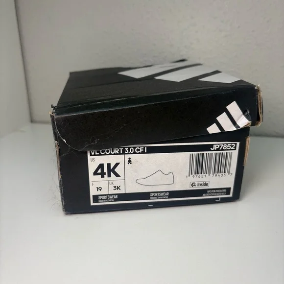 Adidas VL Court 3.0 K Kids US 4K / UK 3 Aurora Plum - Picture 6 of 6